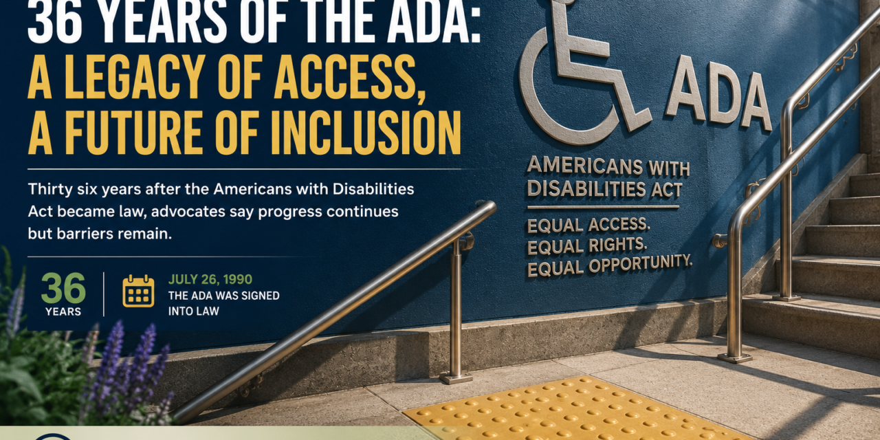 Celebrating 36 Years of the ADA: Progress Worth Honoring, Work Still Ahead